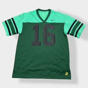 Nike Dri-Fit Mens Green/Black Plain Football Jersey size Large DV7364-341 New